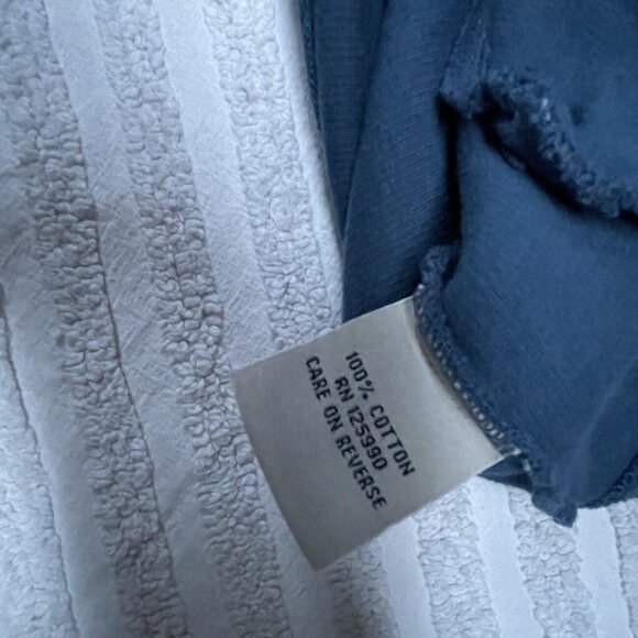 Faconnable Mens Full-Zip Sweater Jacket Small Blue Cotton Knit Mock Neck Pockets - Picture 10 of 10